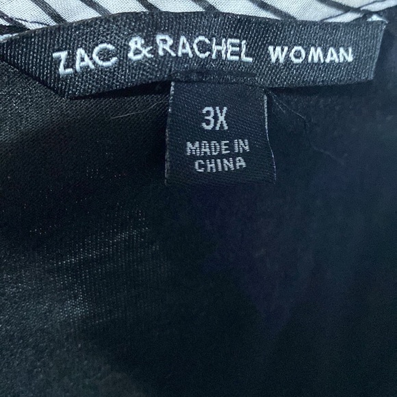 Zac & Rachel Sleeveless Blouse, Size 3X - Picture 3 of 3